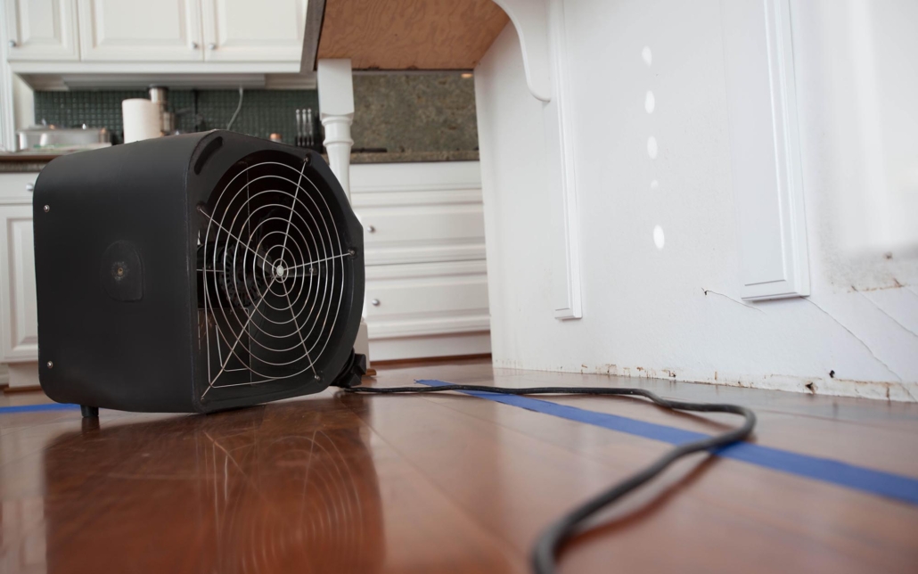 Drying fan in residential house